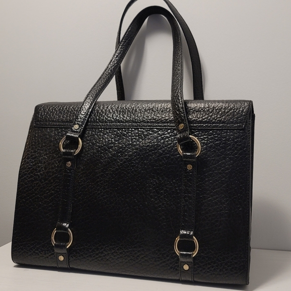 DKNY Large Pebbled Leather Satchel  Briefcase Bag  FITS TONS! - Picture 13 of 14